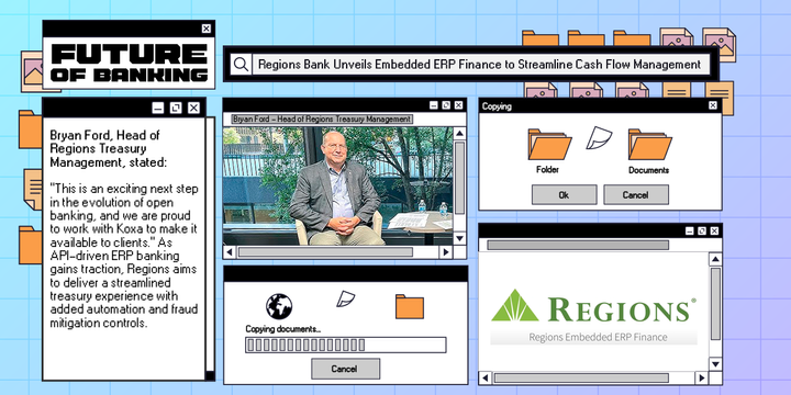 Regions Bank Unveils Embedded ERP Finance to Streamline Cash Flow Management